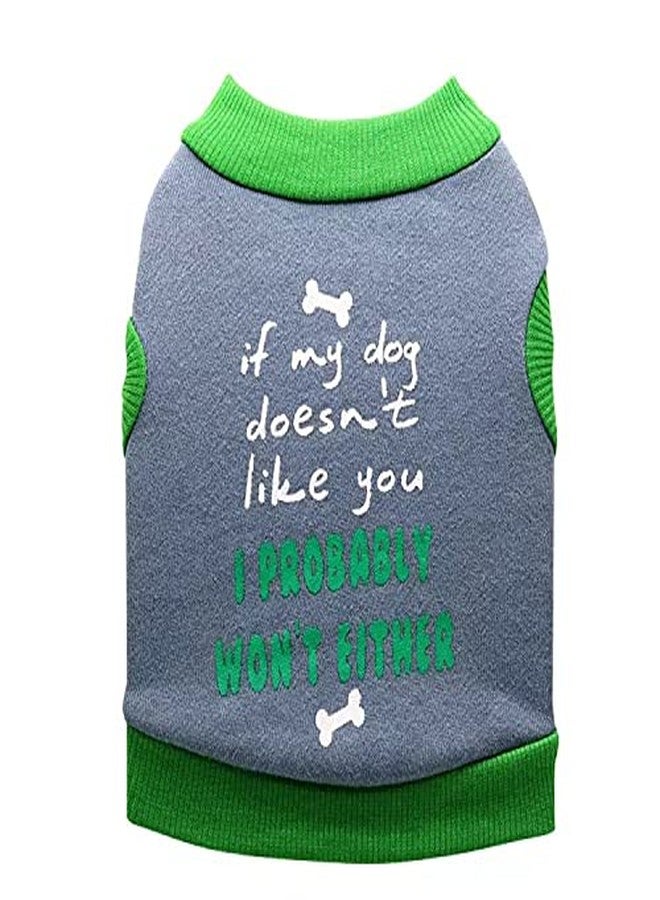 KUTKUT Drooling Small Dog & Cat Shirt, Breathable Autumn, Spring & Winter Cotton Fleece Sleeveless Shirt for Shihtzu, Mini Daschund, ToyPoodle, Papillon(Size: L,Chest Girth 45cm, Back Length 35cm) - Image 2